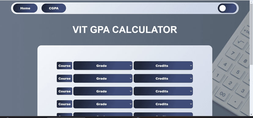 VIT Grade Calculator